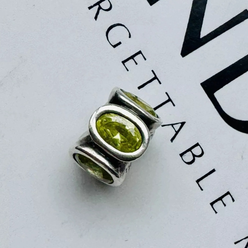 Pandora Lime Green Oval Lights Charm
